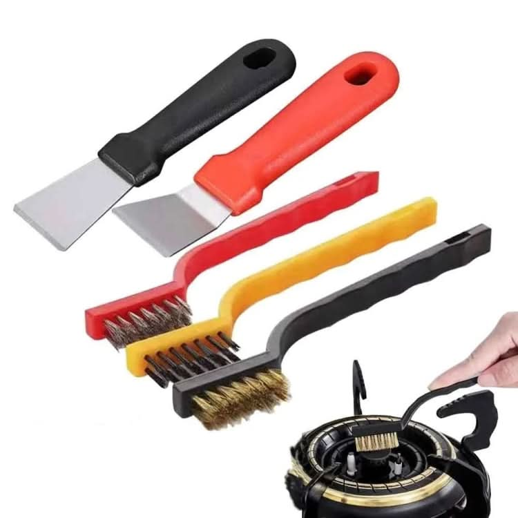 Multifunctional Kitchen Stove Cleaning Brush Set Range Hood Sink Gap Brush Reluova