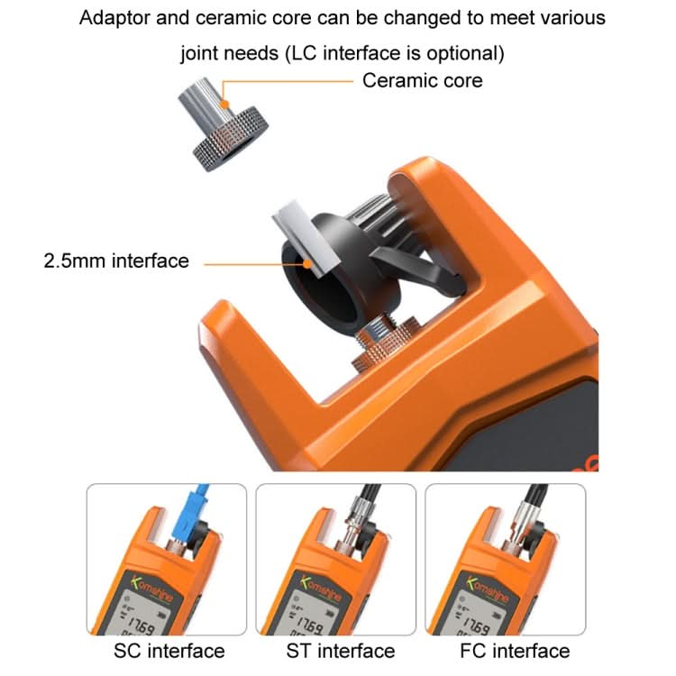 Komshine High Precision Optical Power Meter Mini Fiber Optic Light Attenuation Tester With LED My Store