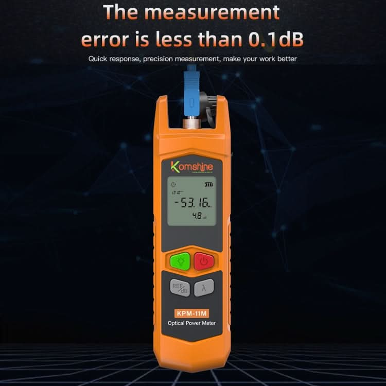 Komshine High Precision Optical Power Meter Mini Fiber Optic Light Attenuation Tester With LED My Store