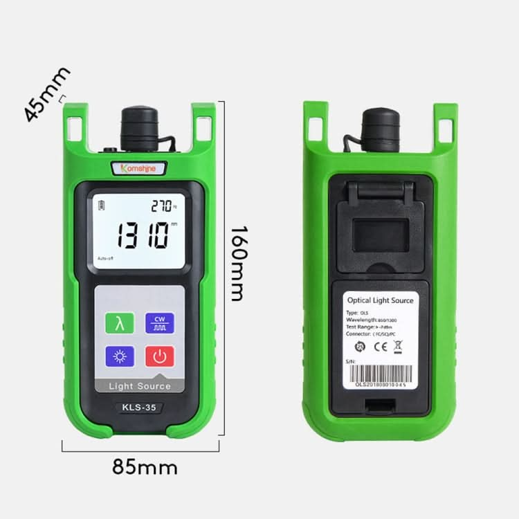 Komshine Handheld Laser Light Source Fiber Tester with LED Backlight My Store