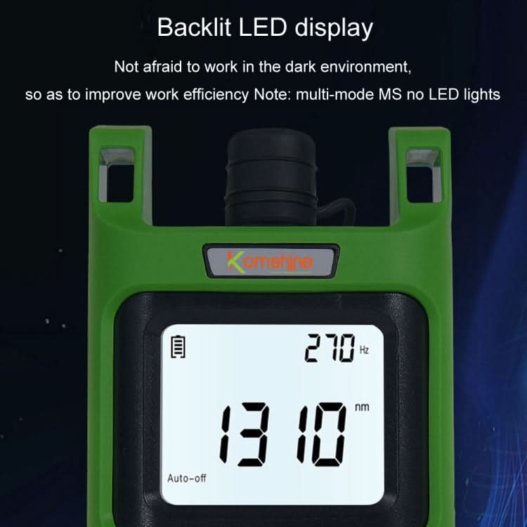 Komshine Handheld Laser Light Source Fiber Tester with LED Backlight My Store