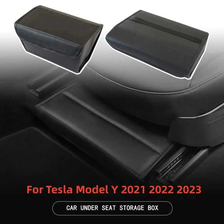 For Tesla Model Y PU Leather Car Interior Storage Glove Box Modification Accessories ÎҵÄÉ̵ê