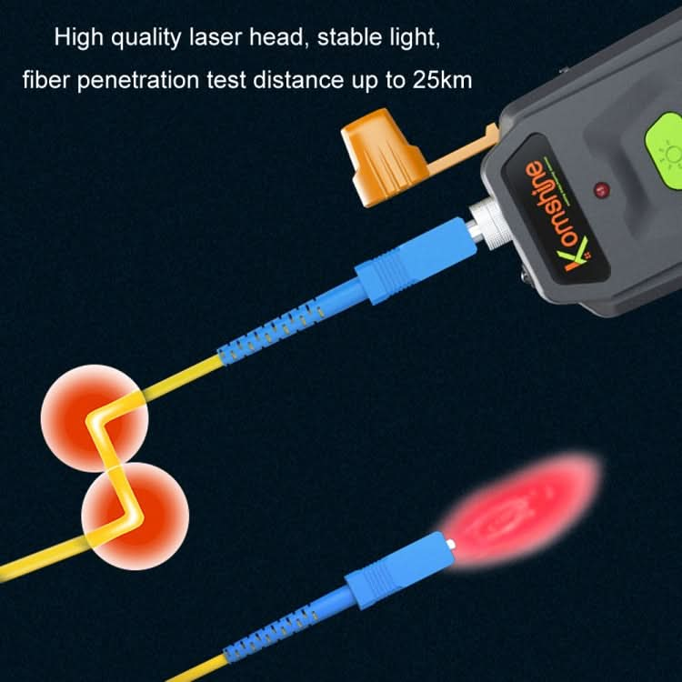 Komshine 15km Mini Optical Fiber Breakpoint Positioning Test Red Light Pen My Store