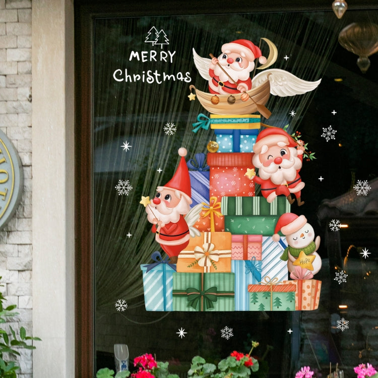 30x45cm Christmas Static Wall Stickers Glass Window Christmas Decoration Poster My Store