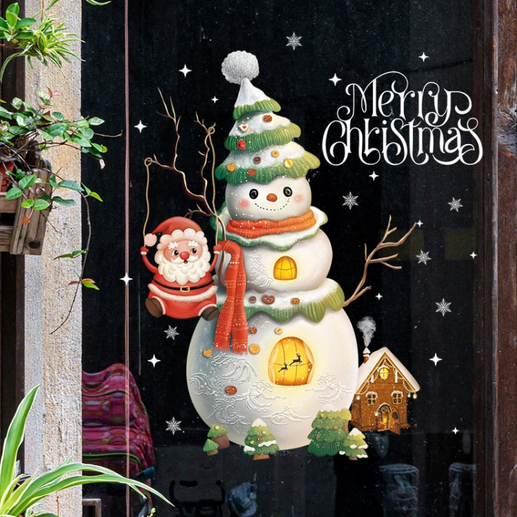 30x45cm Christmas Static Wall Stickers Glass Window Christmas Decoration Poster My Store