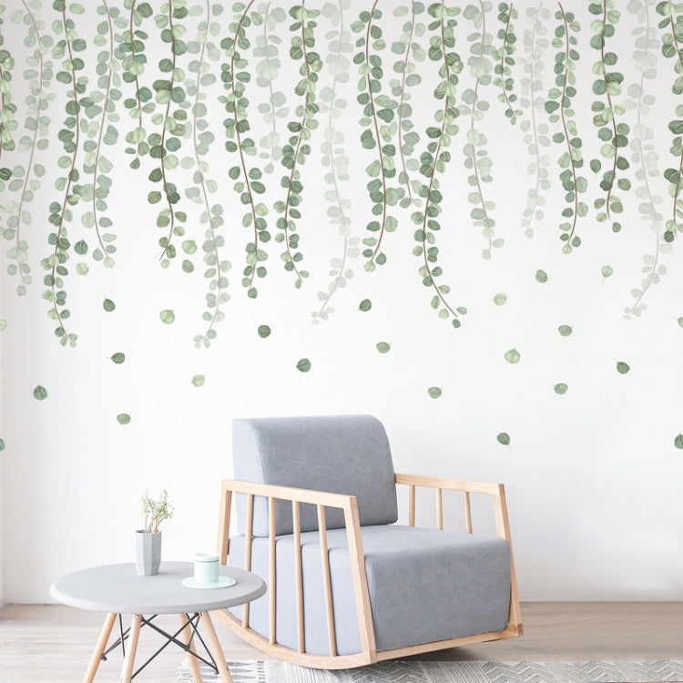 Simple Fresh Leaf Wall Stickers Living Room Bedroom Plants Self-Adhesive Wallpaper My Store