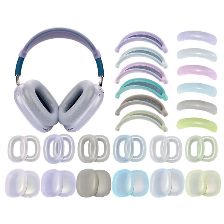 For AirPods Max Headphones 4-in-1 Silicone Replacement Cover Kit