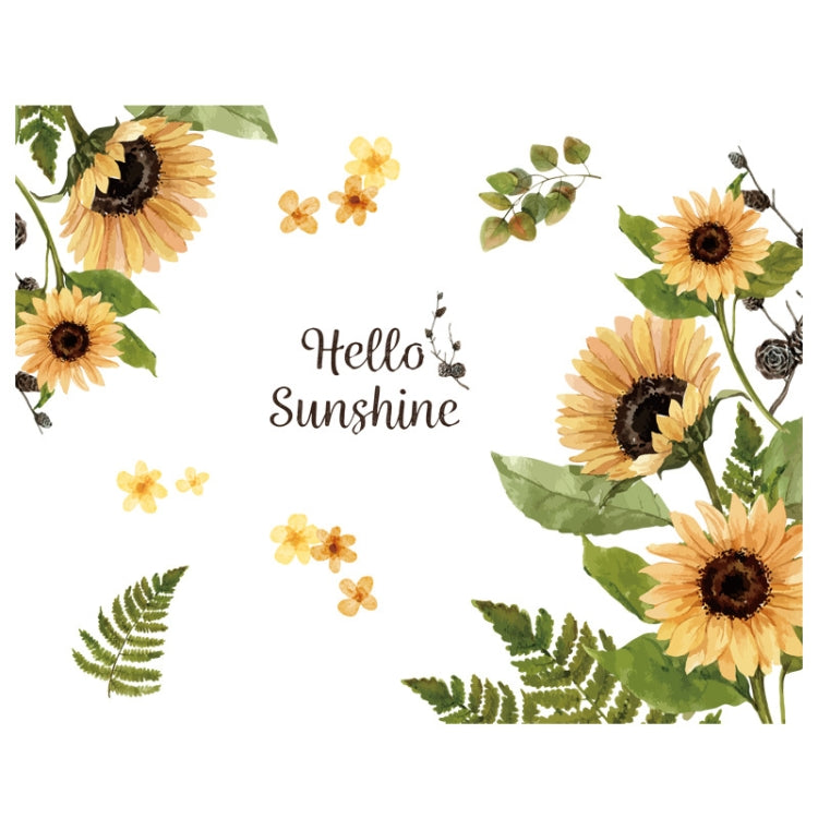 Fresh Sunflower Wall Stickers Living Room Flower Background Wall Decoration Wallpaper My Store