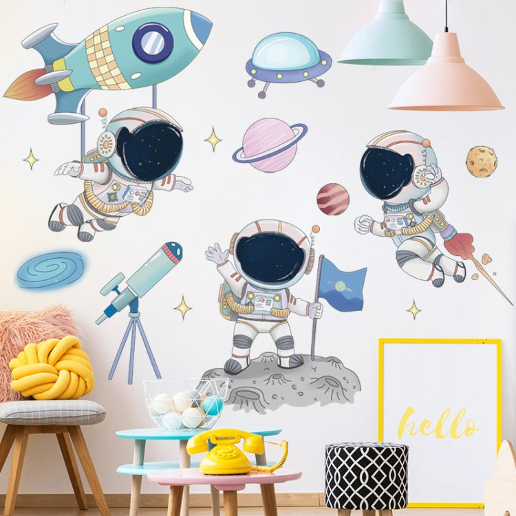 Space Astronaut Cartoon Wall Stickers Children Room Kindergarten Decoration My Store