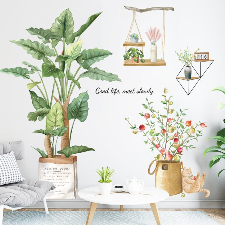 Wall Decoration Plant Stickers Living Room Sofa Background Decorative Wallpaper My Store