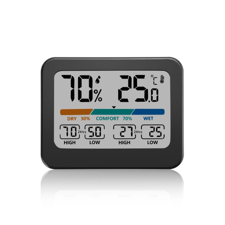 Indoor Temperature And Humidity Monitor LCD Digital Thermometer Hygrometer Weather Station