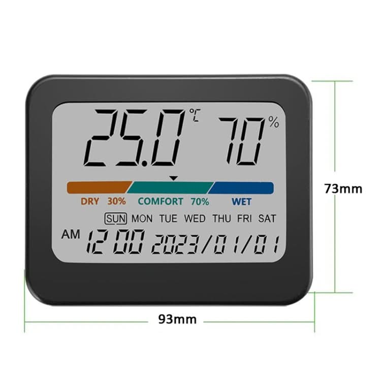 Indoor Temperature And Humidity Monitor Thermometer Hygrometer With Perpetual Calendar Reluova