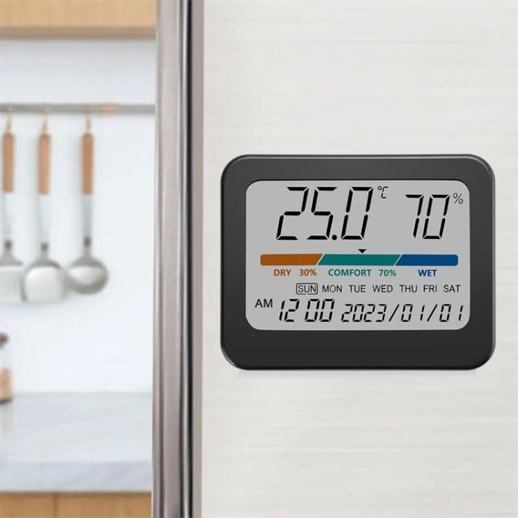 Indoor Temperature And Humidity Monitor Thermometer Hygrometer With Perpetual Calendar Reluova