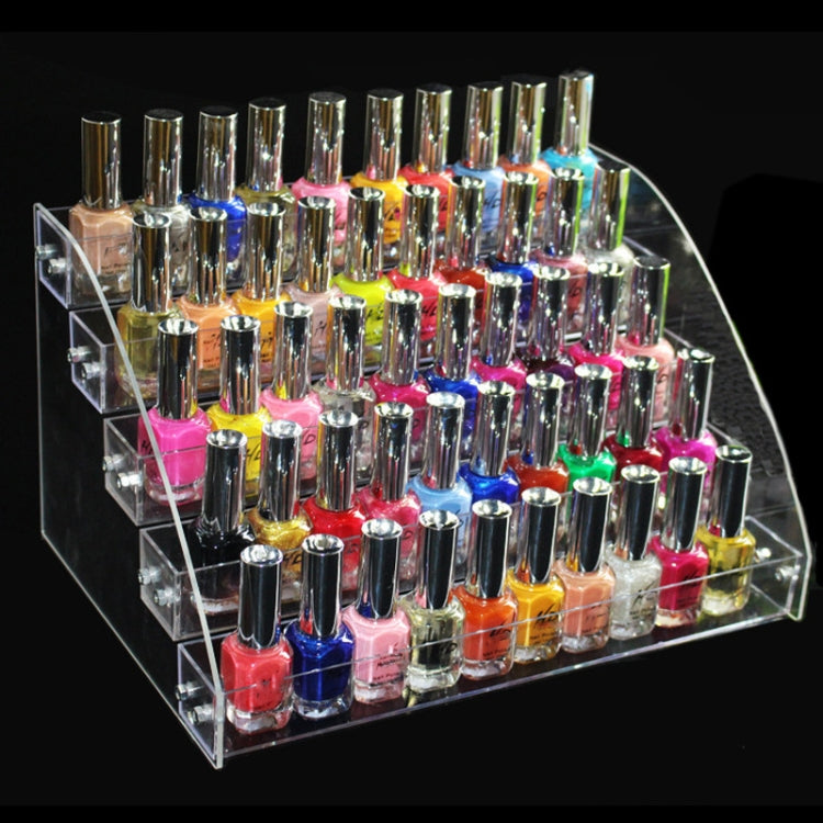 Acrylic Nail Polish Display Rack Transparent Ladder Stand Cosmetic Essential Oil Bottle Holder My Store