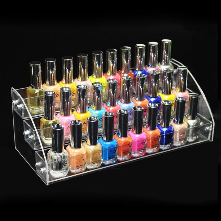 Acrylic Nail Polish Display Rack Transparent Ladder Stand Cosmetic Essential Oil Bottle Holder My Store