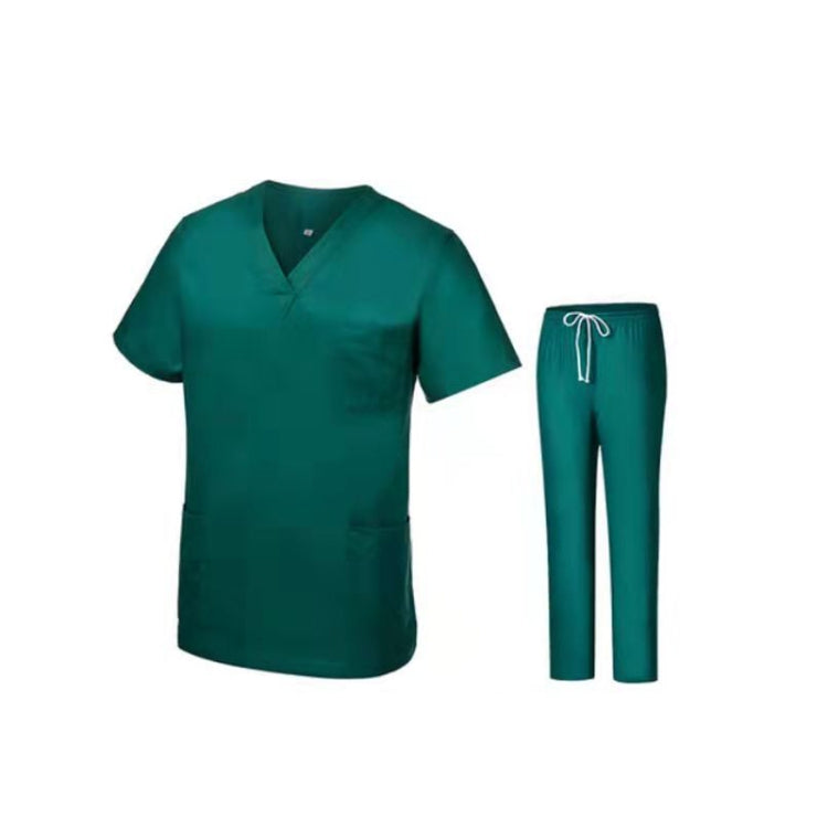 Men Grooming Pet Dental Work Clothes Short-Sleeved Top + Pants Set My Store