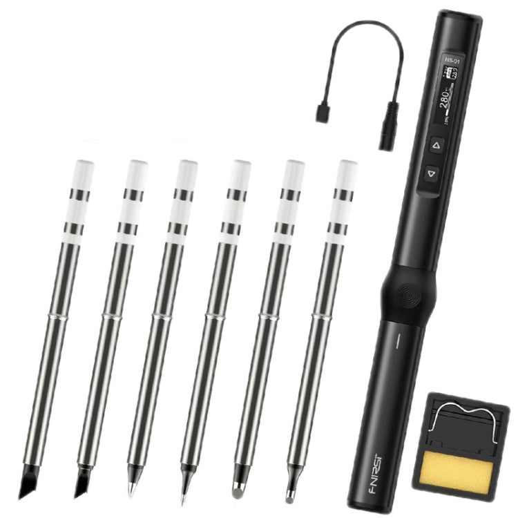 FNIRSI 4pcs/ Set Mini Soldering Station Digital Display Constant Temperature Smart Soldering Iron My Store