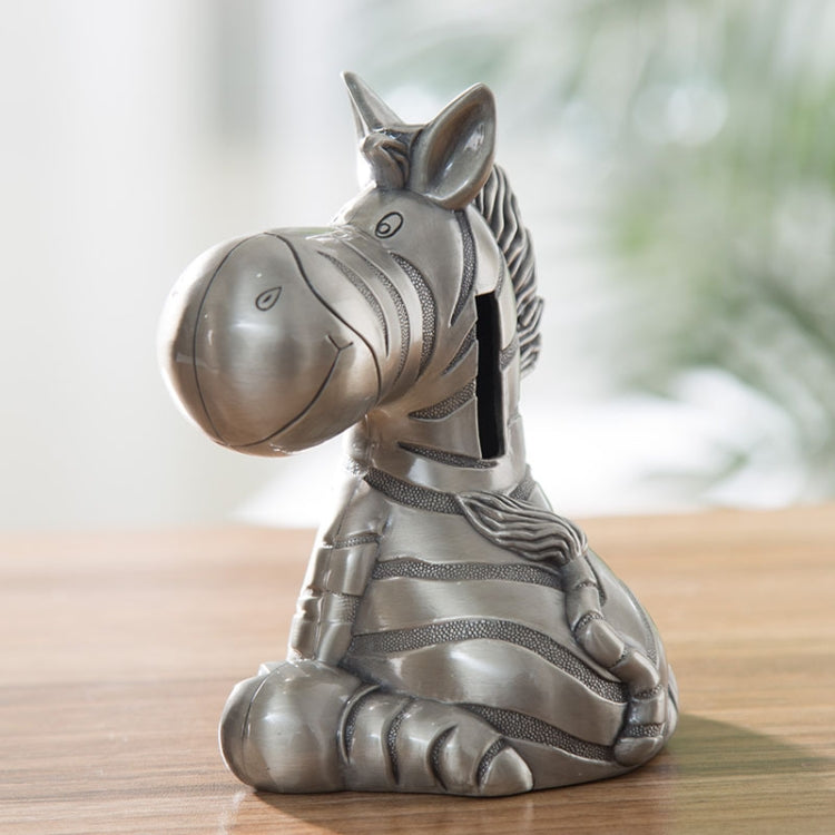 Cartoon Cute Horse Money Bank Metal Crafts Ornament Children Gift