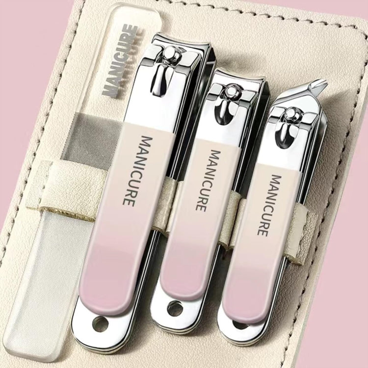 4pcs /Set Stainless Steel Nail Knife Set Household Portable Rotating Bag Nail Cutting Tool