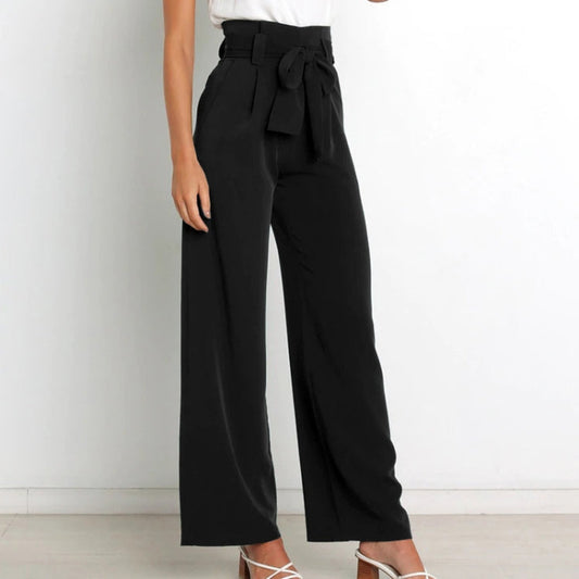 Women Suit Trousers Casual Versatile Wide Leg Trousers Temperament Commuter Pants