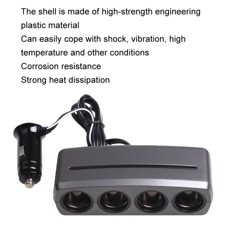 SHUNWEI SD-1906 Car 4 In 1 Power Distributors Cigarette Lighter Socket Car Charger ÎҵÄÉ̵ê