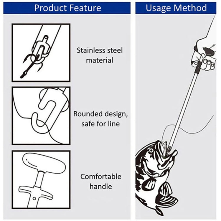 Aluminum Alloy Decoupler T-Shaped Fish Hook Remover Sea Fishing Equipment 24 X 7.5cm Reluova