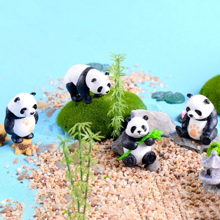 4pcs/set Panda Micro Landscape PVC Cake Accessories Doll Ornaments My Store