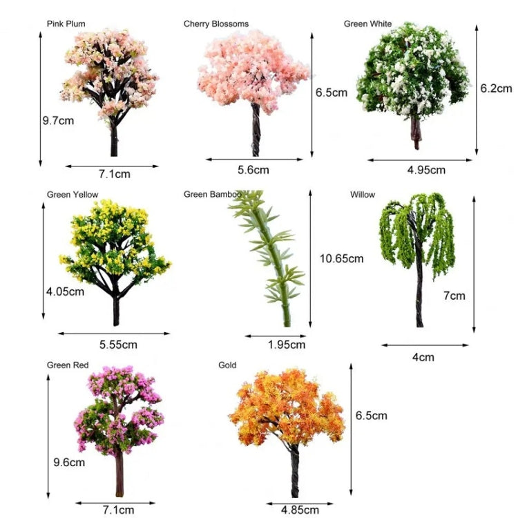 5pcs Micro Landscape Ornaments Simulated Christmas Trees Succulent Accessories Materials-Reluova