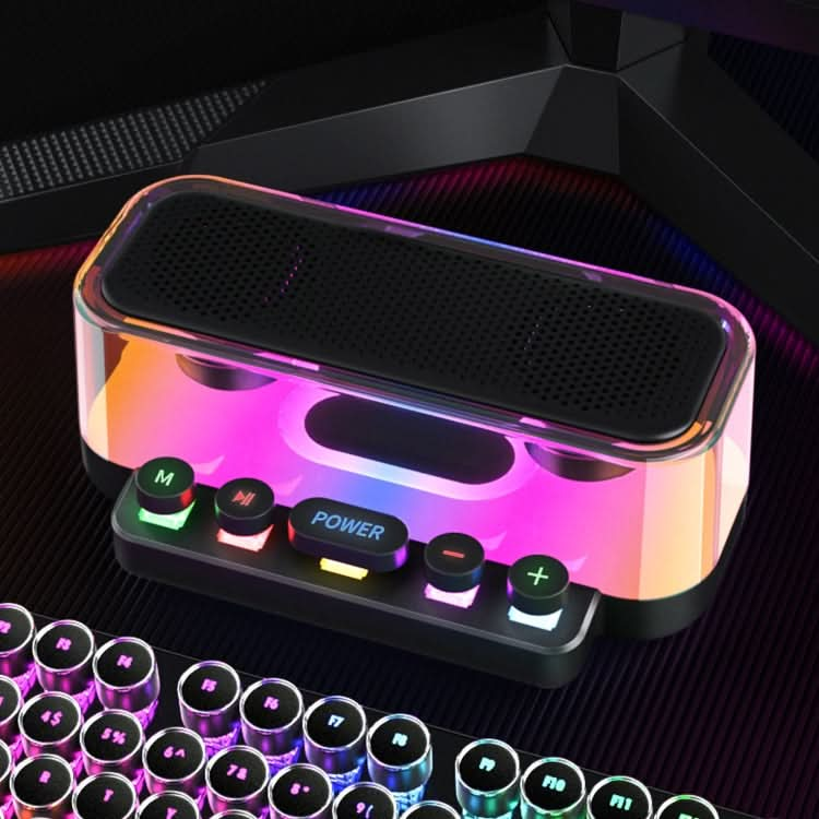 Wireless Bluetooth Speaker Subwoofer with Colorful Lights Supports U Disk