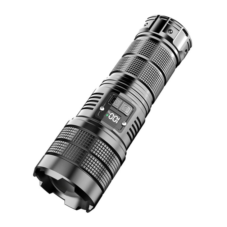 X9 Outdoor White Laser Digital Display Zoom Flashlight Long Range Lighting Flashlight