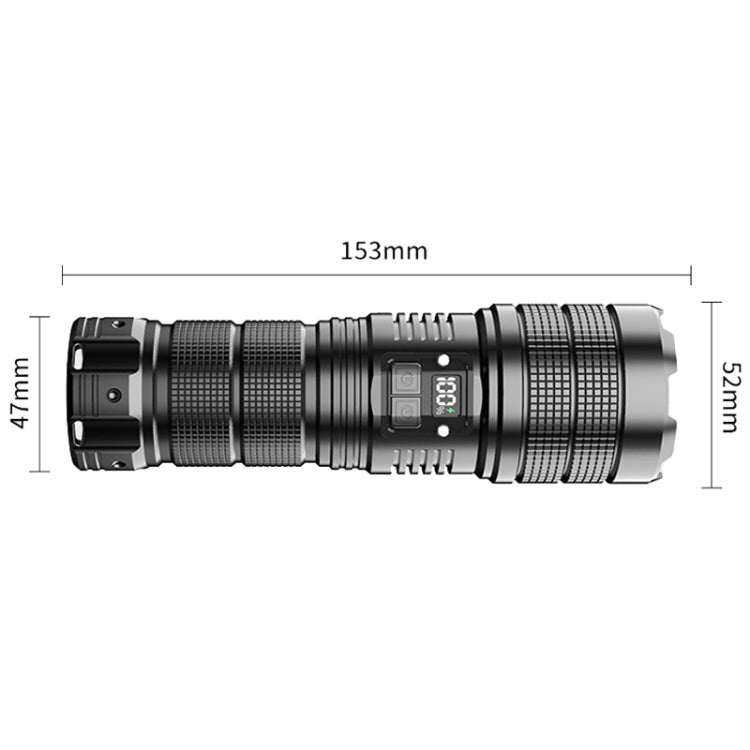 X9 Outdoor White Laser Digital Display Zoom Flashlight Long Range Lighting Flashlight My Store