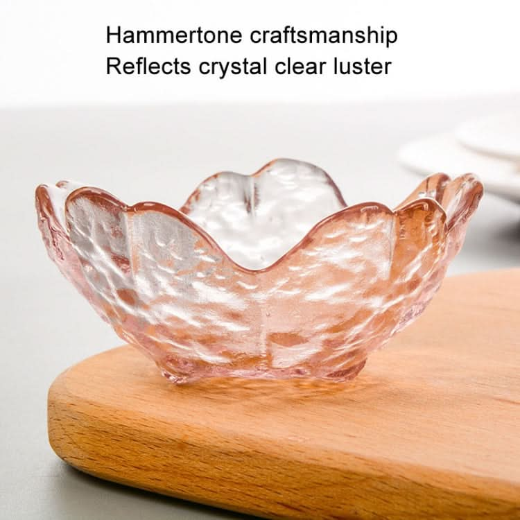 5pcs /Set Hammer Glass Cherry Blossom Dish House Sauce Plate Small Dish-Reluova