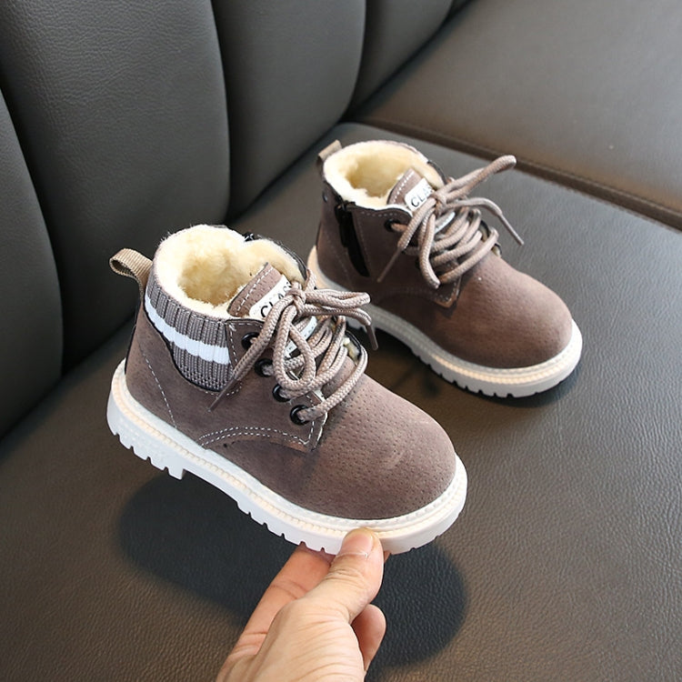 Autumn Winter Children Martin Boots Boys Girls Plush Warm Boots Casual Shoes My Store