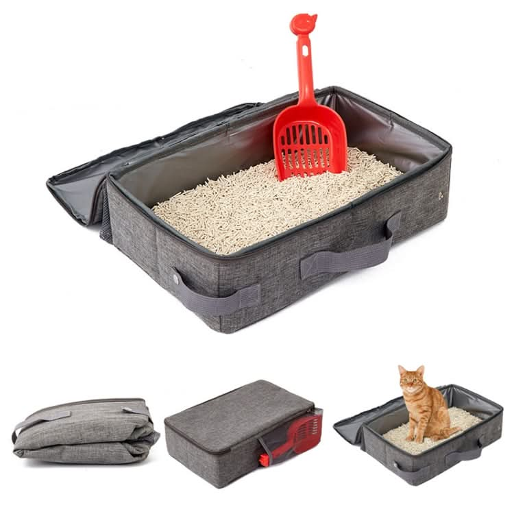 Foldable Oxford Cloth Portable Cat Litter Box Pet Bag - Reluova