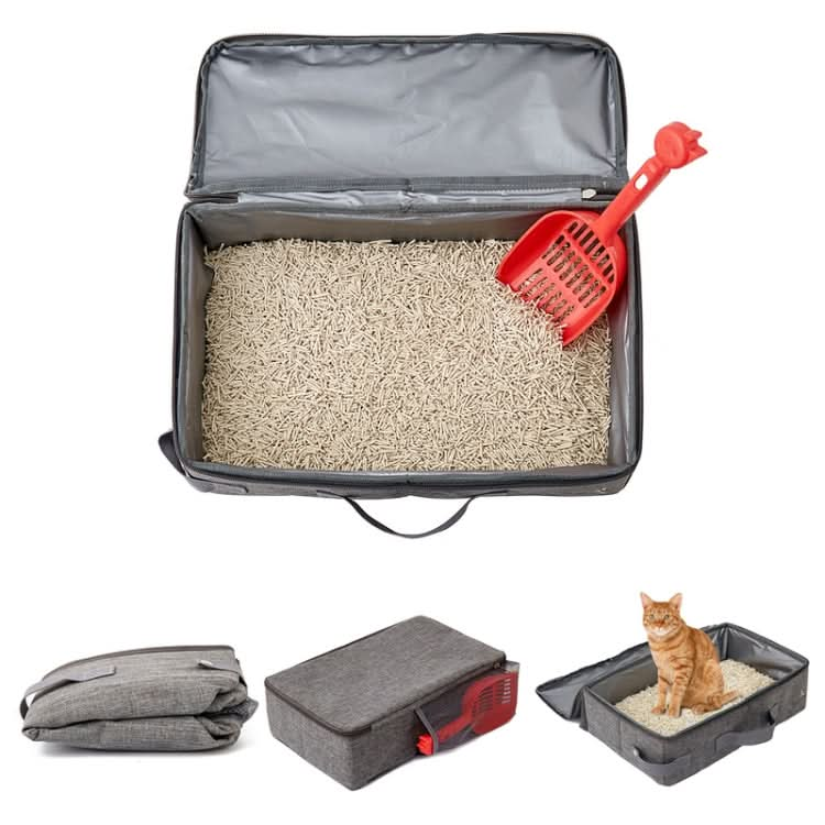 Foldable Oxford Cloth Portable Cat Litter Box Pet Bag - Reluova