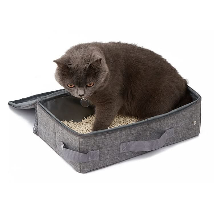 Foldable Oxford Cloth Portable Cat Litter Box Pet Bag - Reluova