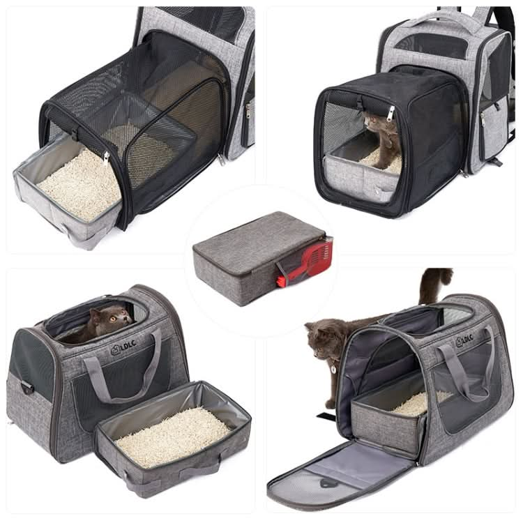 Foldable Oxford Cloth Portable Cat Litter Box Pet Bag - Reluova