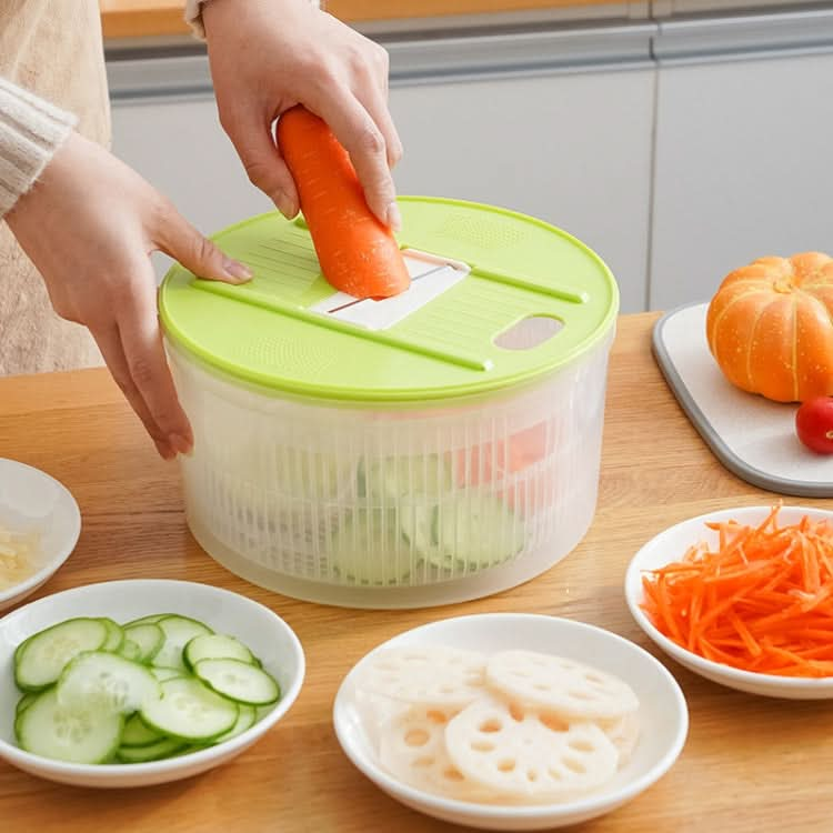 Multifunctional Vegetable Dehydrator Large Capacity Kitchen Drain Basket Household Grater Slicer Reluova