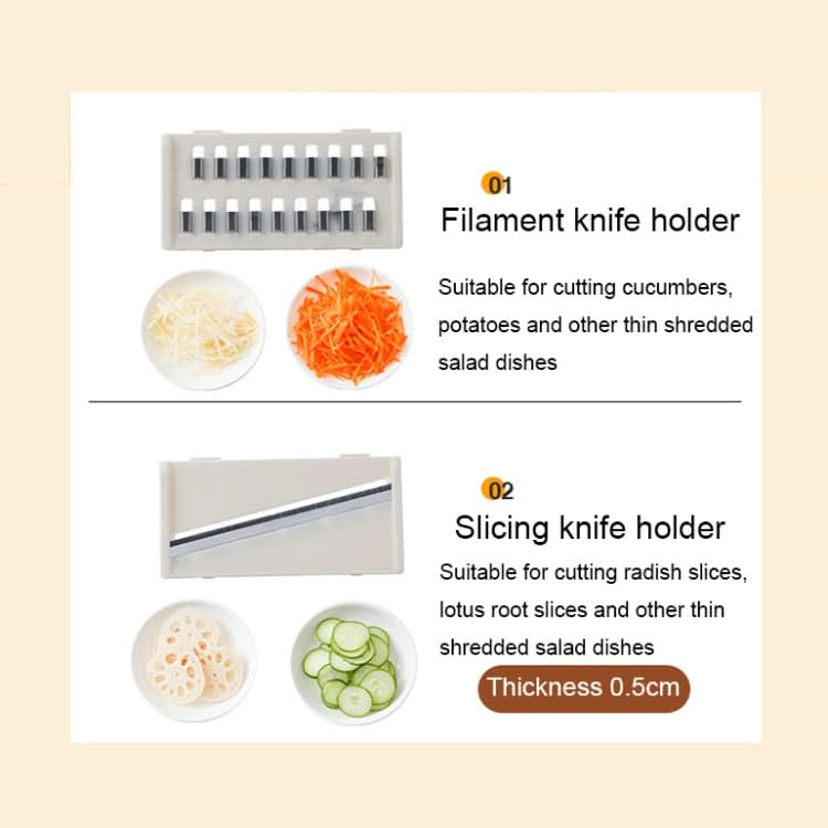 Multifunctional Vegetable Dehydrator Large Capacity Kitchen Drain Basket Household Grater Slicer Reluova