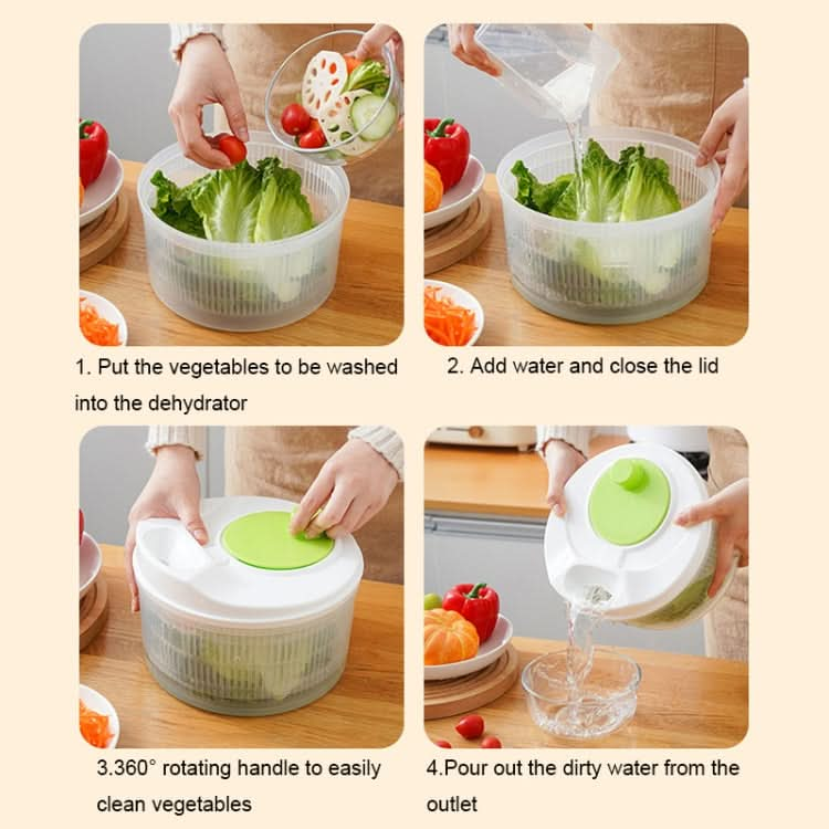 Multifunctional Vegetable Dehydrator Large Capacity Kitchen Drain Basket Household Grater Slicer Reluova