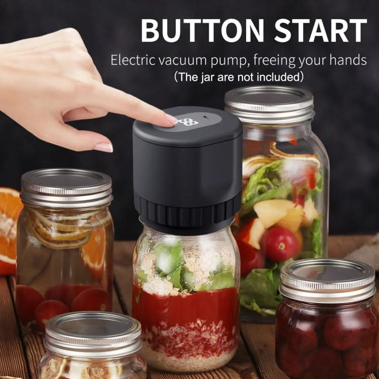 Electric Mason Jar Vacuum Sealer Kit Sealing Machine for Food Storage With 10 Jar Lids Reluova