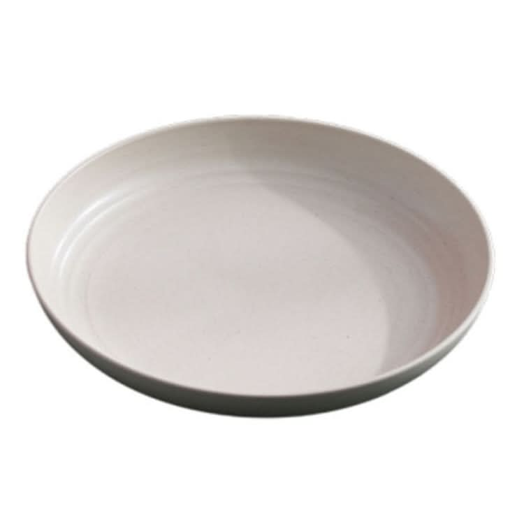 9 inch Wheat Straw Vegetable Disk Home Plastic Round Simple Dish-Reluova