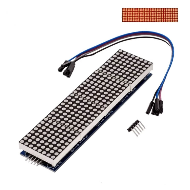 MAX7219 Point Battage Module LH Control Single-Chip Module 4 In 1 Display With 5P Cable Reluova