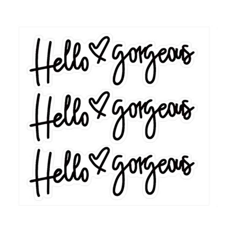 Hello gorgeous Car Stickers Inverted Rear Mirror Glass Sticker ÎҵÄÉ̵ê