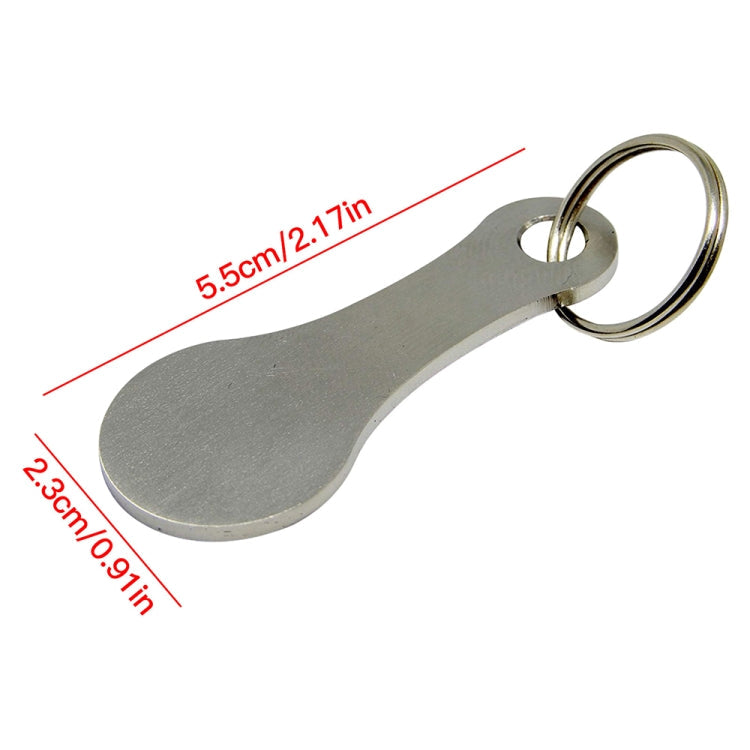 Metal Key Ring Shopping Trolley Tokens Removable Shopping Trolley Keys