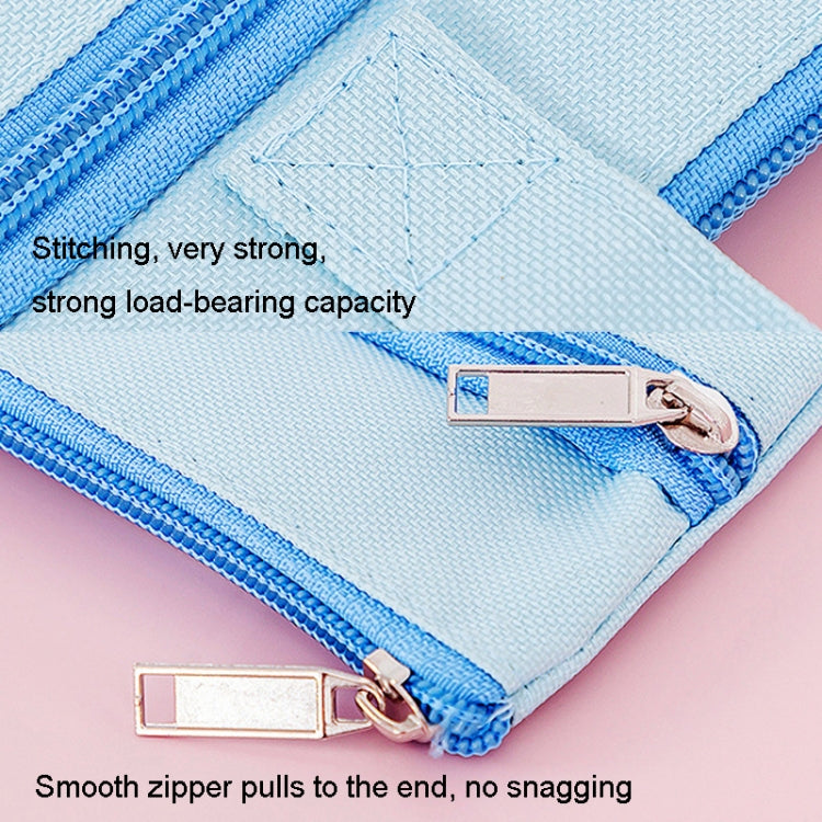 Zipper Canvas File Bags A4 Folder Pouch For Students Portable Handbag My Store