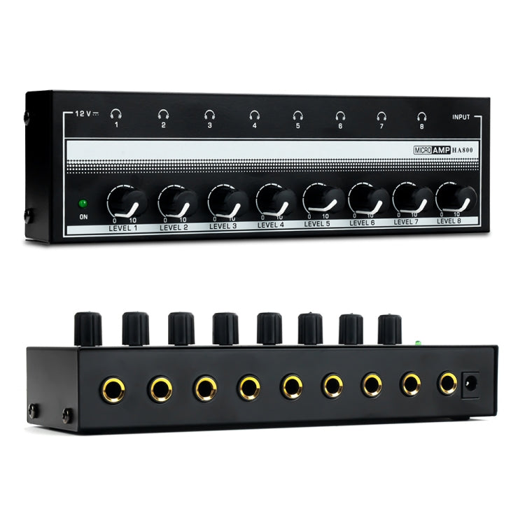 8-Channel Monitoring Multi-Channel Headphone Amplifier For Recording Studio, US Plug Reluova