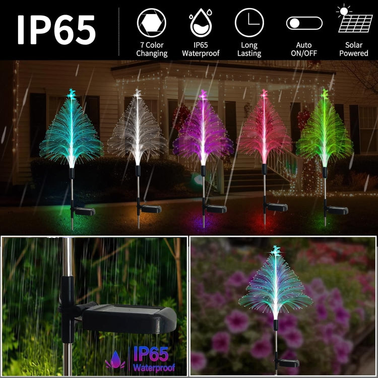 Christmas Tree Solar Light Outdoor Atmosphere Lighting Outdoor Waterproof Glowing Festival Decorative Lamp My Store