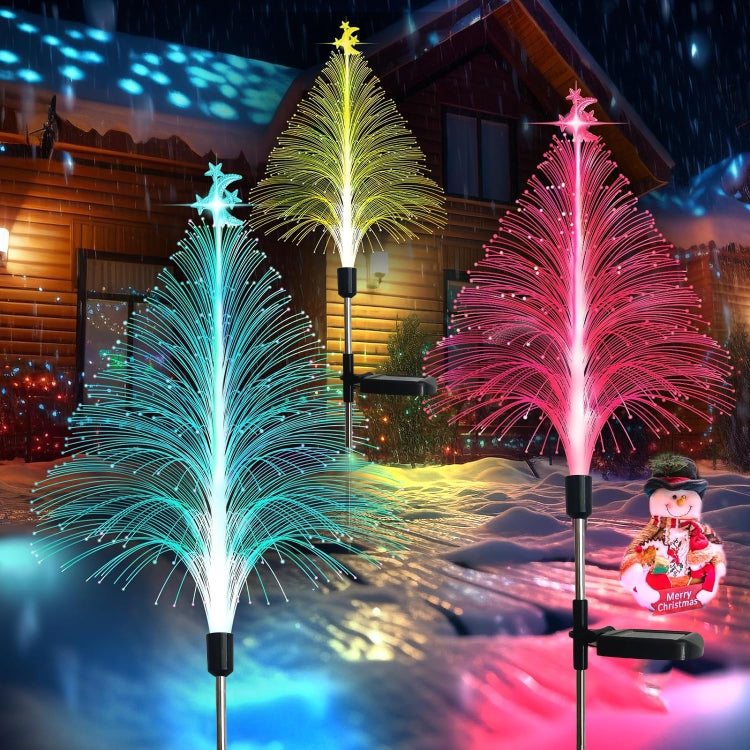 Christmas Tree Solar Light Outdoor Atmosphere Lighting Outdoor Waterproof Glowing Festival Decorative Lamp My Store