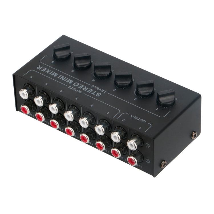 Audio Stereo Hub 6-Channel Passive Mixer Controller